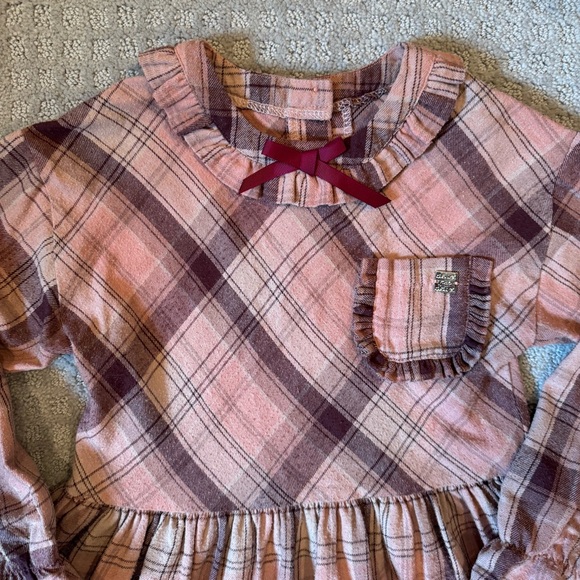 deux par deux Other - Maisonette Deux par Deux Plaid Long Sleeve Girl’s Dress